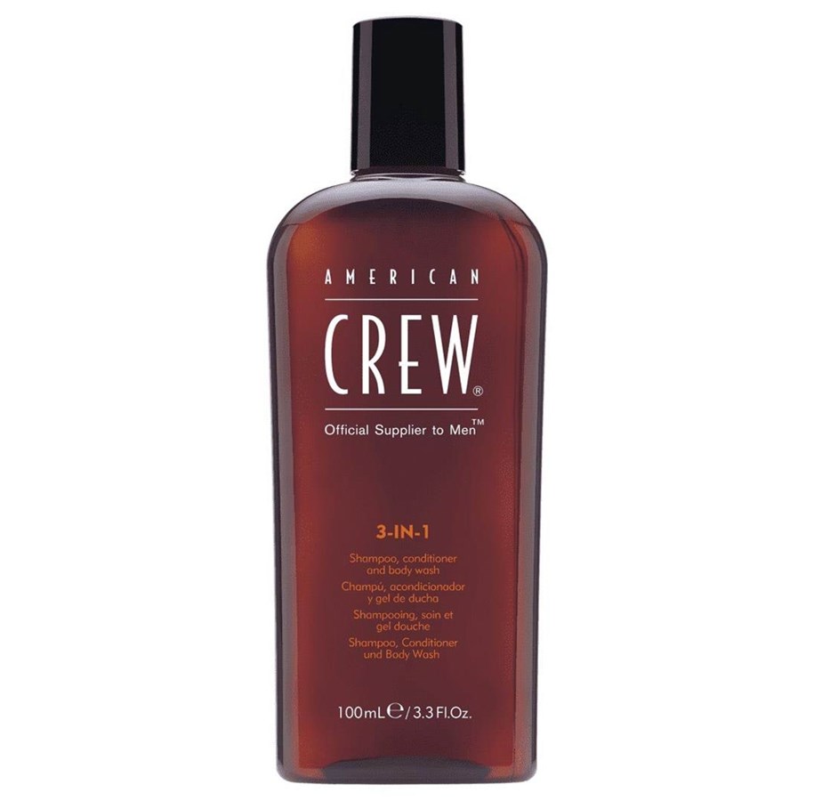 Haircare - American Crew Classic, Vegan, Hair Shampoo, Conditioner & Shower Gel 3-In-1, For Moisturizing, 100 ml - 618862079029