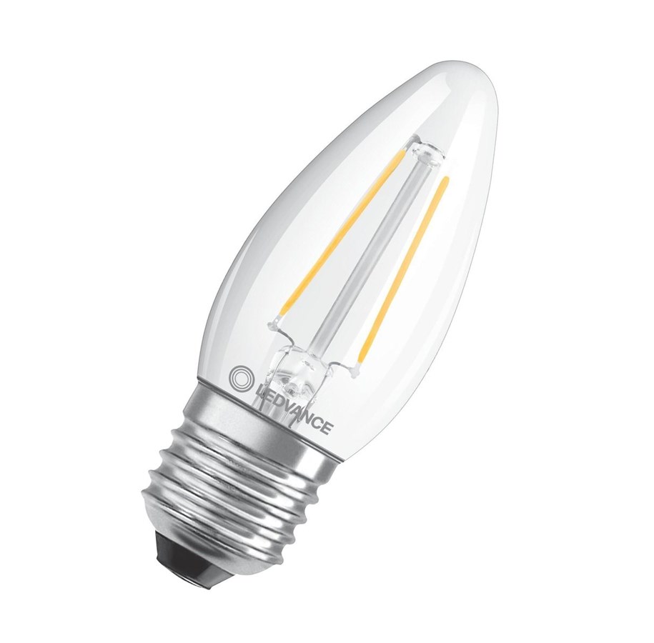 LED-Birnen - Osram LED-Lampe Candle Filament 470lm 4.8W/827 (40W) Clear Dimmable E27 - 4099854067495