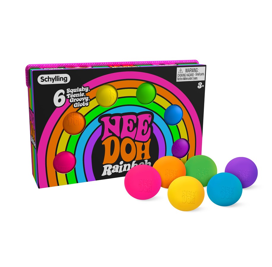 Kleine Mitbringsel für Kinder - NeeDoh Teenie Rainbow 6-Pack - 200106