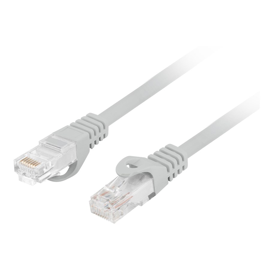 Netzwerk - Kabel - Lanberg patch cable - 50 cm - grey RAL 7035 - Grau - 0.5m - PCF6-20CC-0050-S