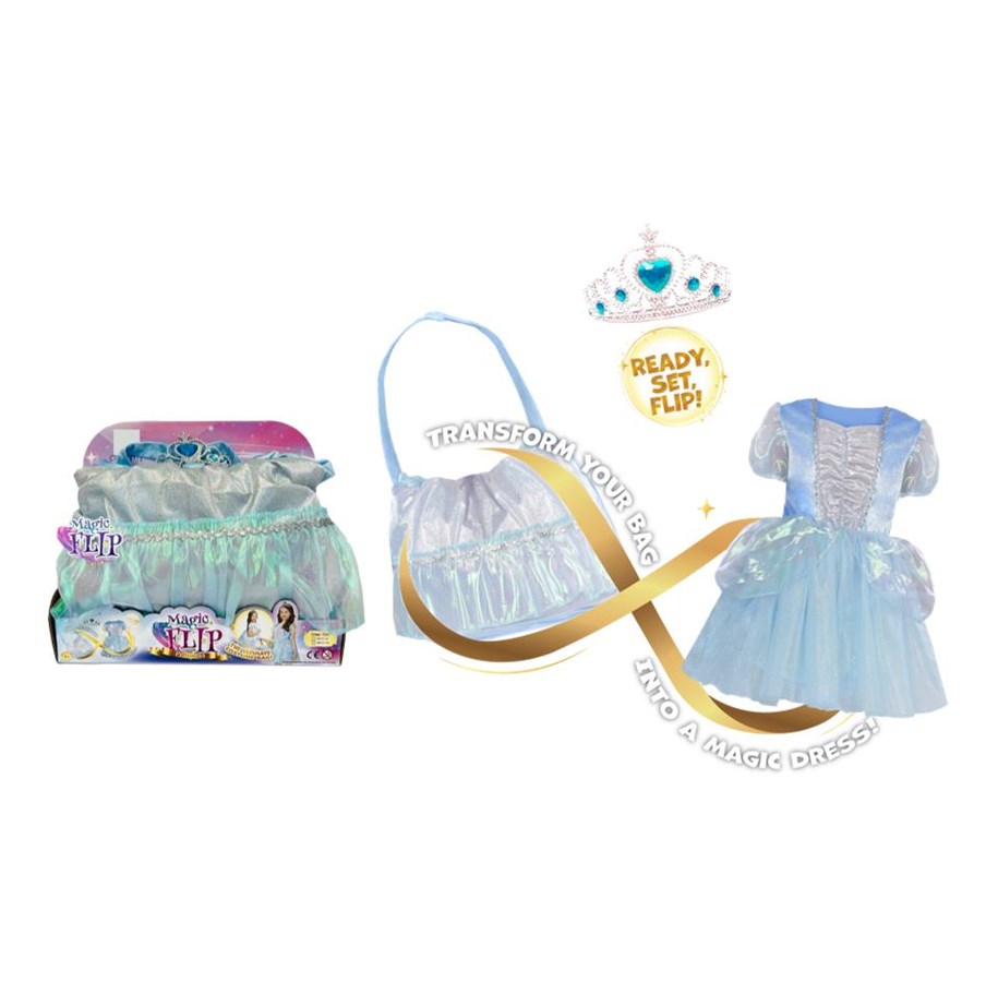 Rollenspiele - Magic Flip Blue Princess 128 - 134 cm - 604601