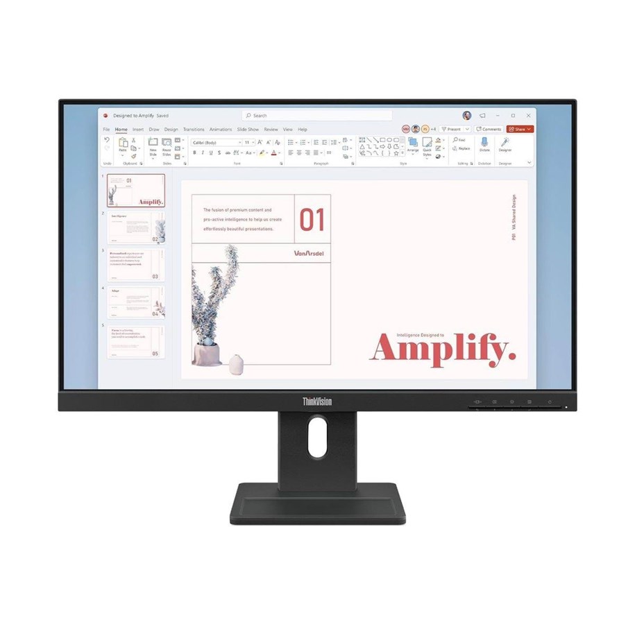Monitor - 24" Lenovo ThinkVision E24-40 - 1920x1080 (FHD) - 100Hz - IPS - 64BAMAR1EU