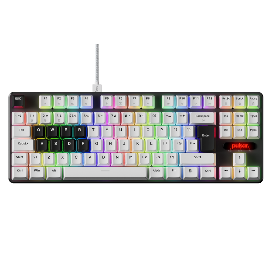 Tastaturen - Pulsar PCMK 2 HE TKL (ISO) - Gaming Tastatur (TKL) - 80% - Englisch (UK) - Weiss - PCMK2HE821W