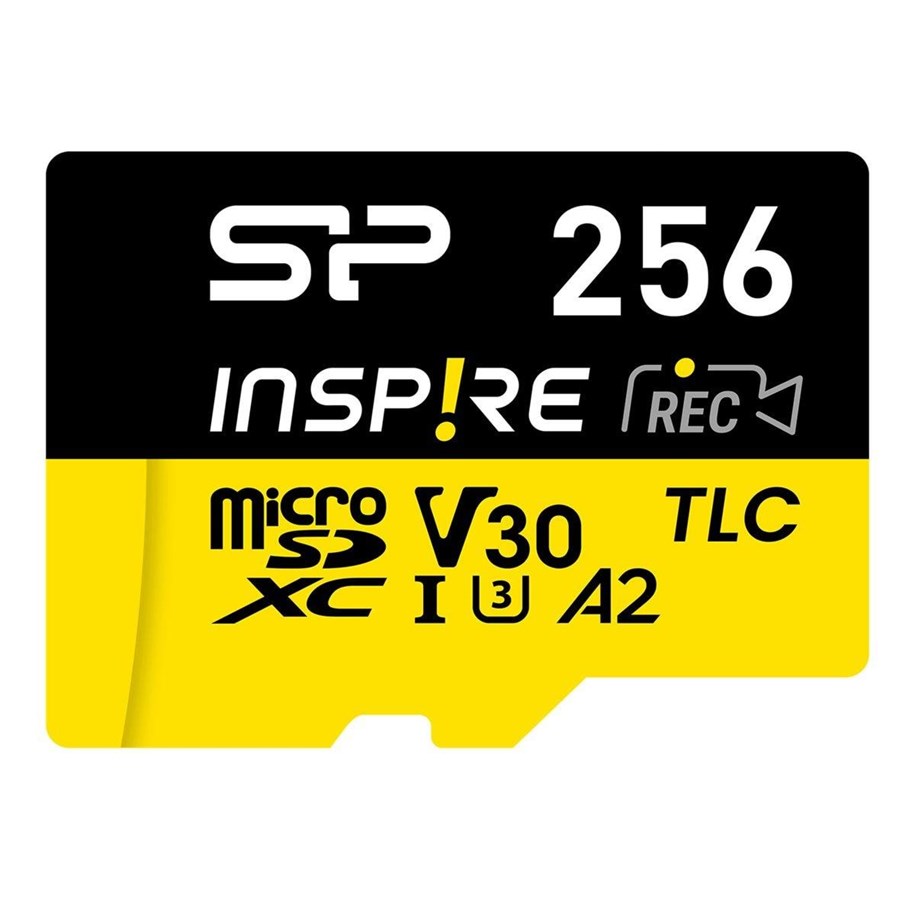 Speicherkarten - Silicon Power Inspire - flash memory card - 256 GB - microSDXC UHS-I U3 - SP256GBSTXLA2V1NSP