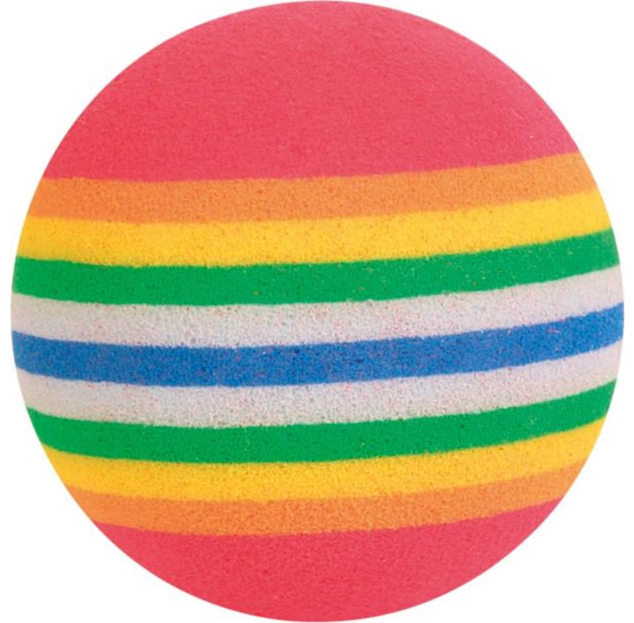 Katzen - Jolly Paw Katzenspielzeug Regenbogen Schaumstoffbälle (4er-Pack) - JP34106