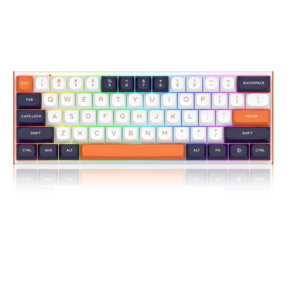 Tastaturen - REDRAGON K683WBO-RGB-M keyboard - Gaming Tastatur - 60% - Englisch (US) - Weiss - K683WBO-RGB-M
