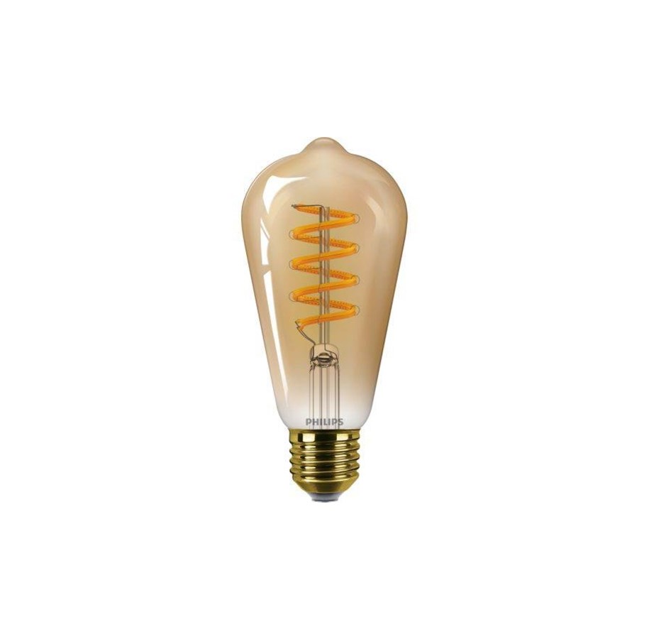 LED-Birnen - Philips LED-Lampe Vintage ST64 640lm 7W(50W) WarmGlow Dimmable Amber E27 - 929003807001