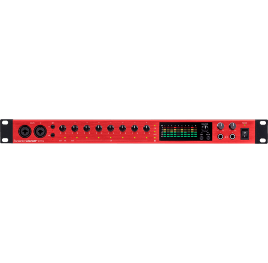 Musikinstrumente & DJ-Ausstattung - Focusrite Clarett+ 8Pre - 18 in / 8 out USB-C audio interface with analog air-circuit - 571722