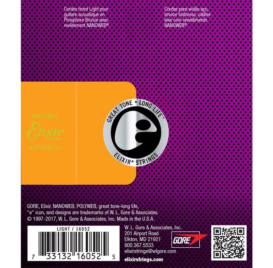 Elixir Strings 16002 - Phosphor Bronze - Akustiksaiten - Nanoweb ...