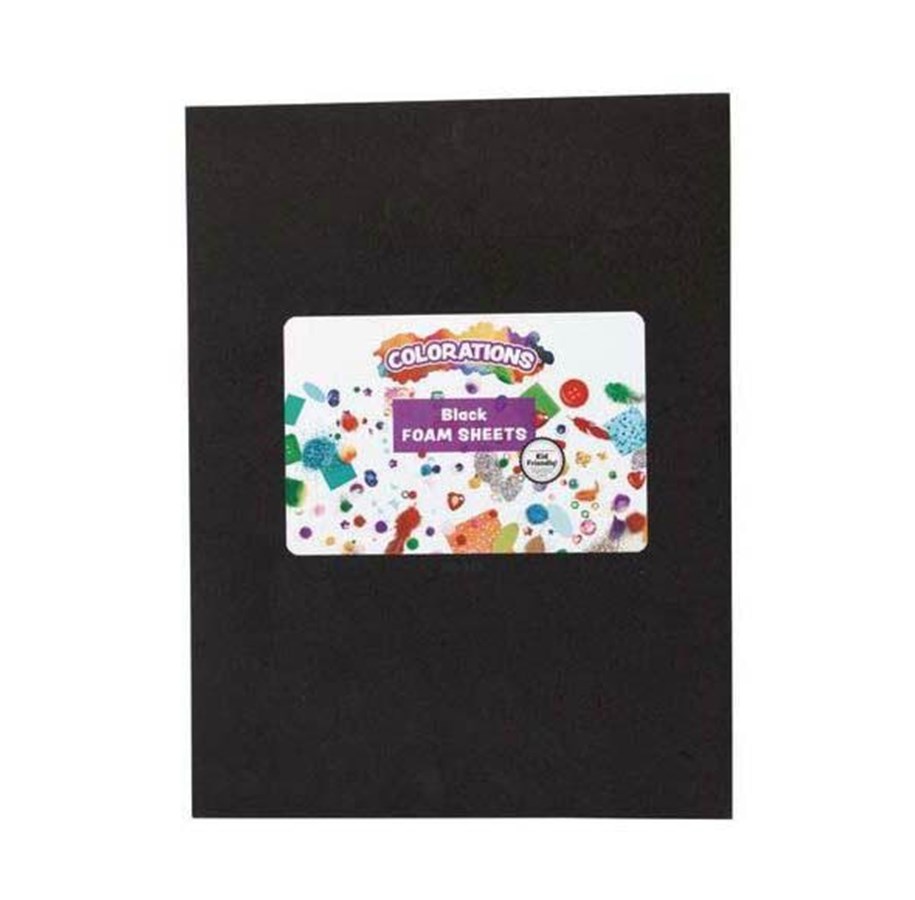 Kreativ-Spiele - Colorations - Foam Sheets Black 10 pcs. - CHCLFMBK