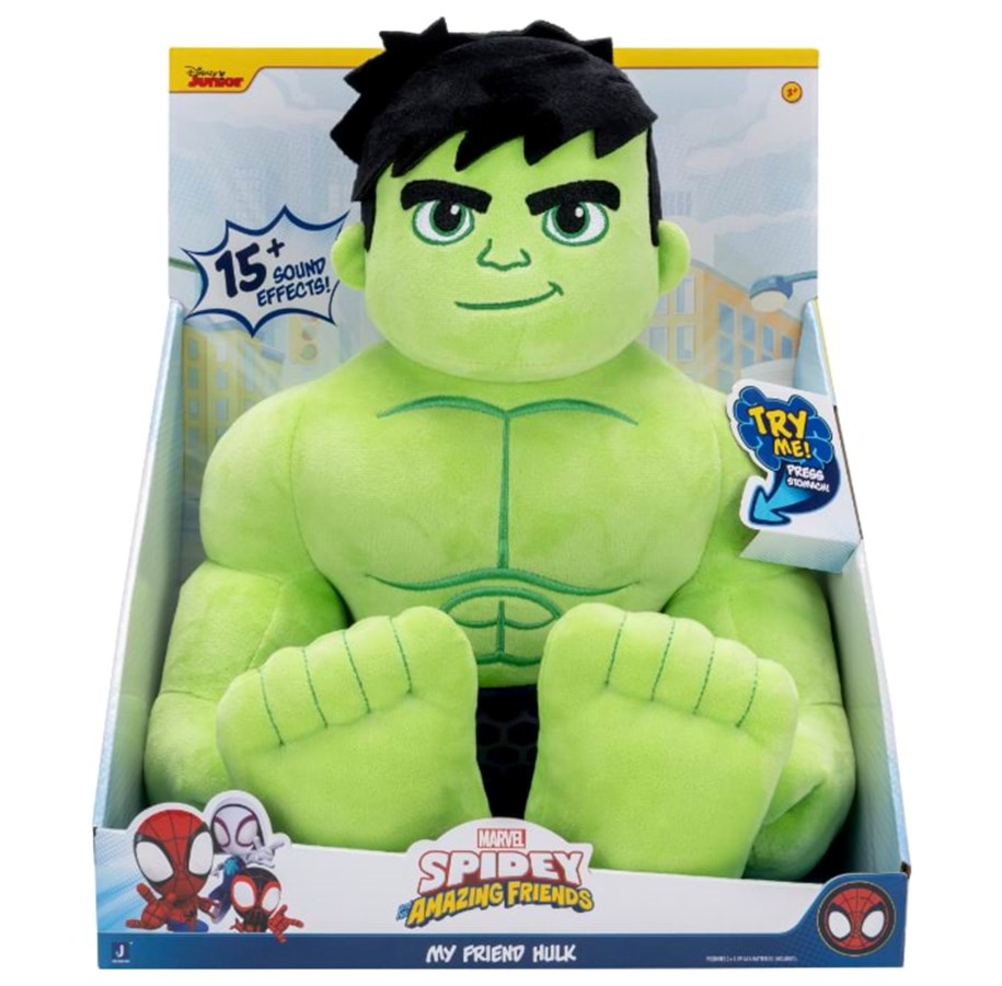 Plush - Spidey and His Amazing Friends SPIDEY MY FRIEND HULK FEATURE PLUSH - SNF0325