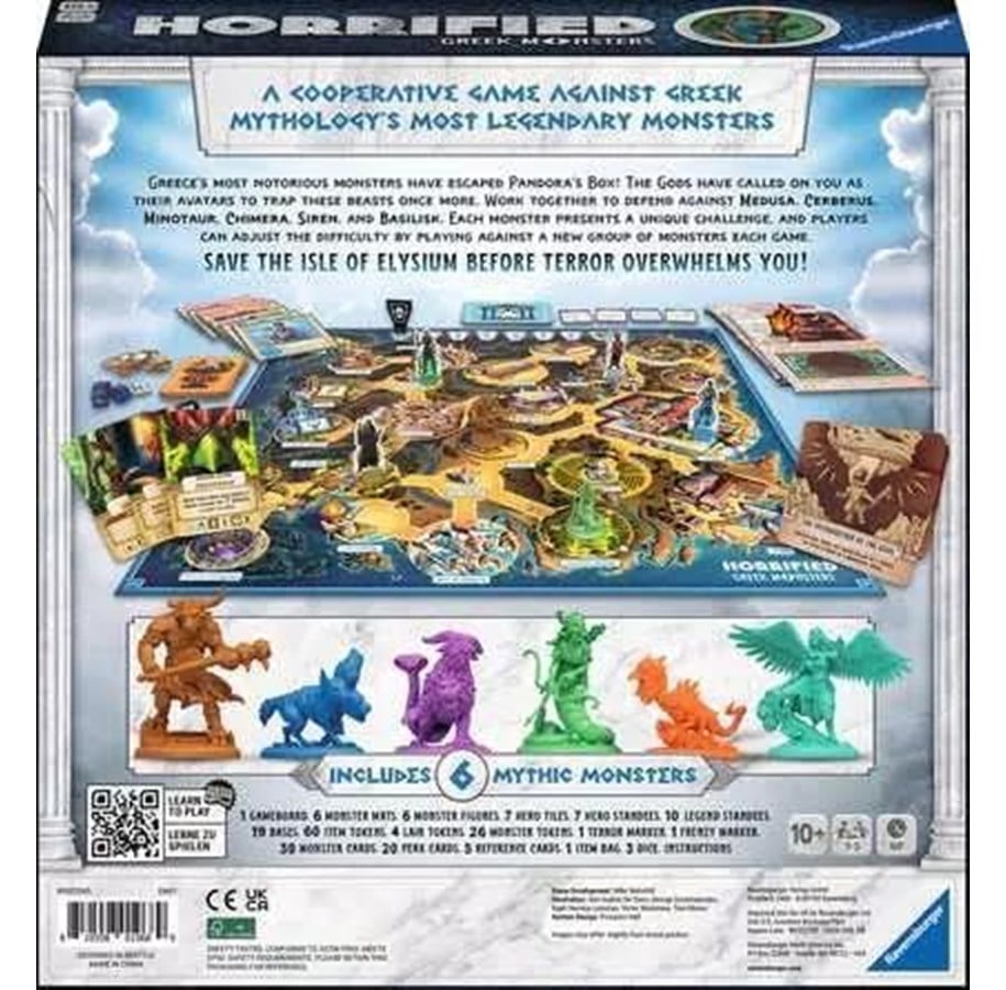 Juego De Mesa Horrified Ravensburger | Cooperativo 1-5 Jugadores, 60 Min, Monstruos Universales - A Partir De 10 Años