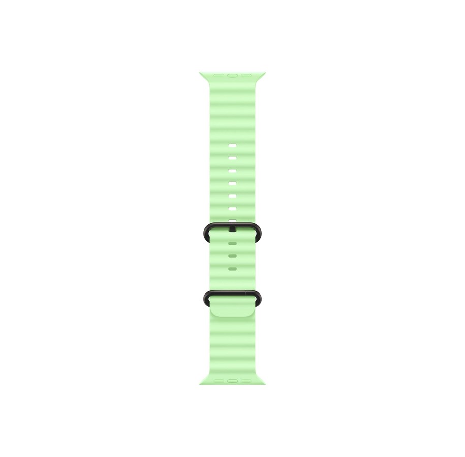 Smartwatch - Accessories - Apple 49mm Neon Green Ocean Band - Black Titanium Finish - MGCL4ZM/A