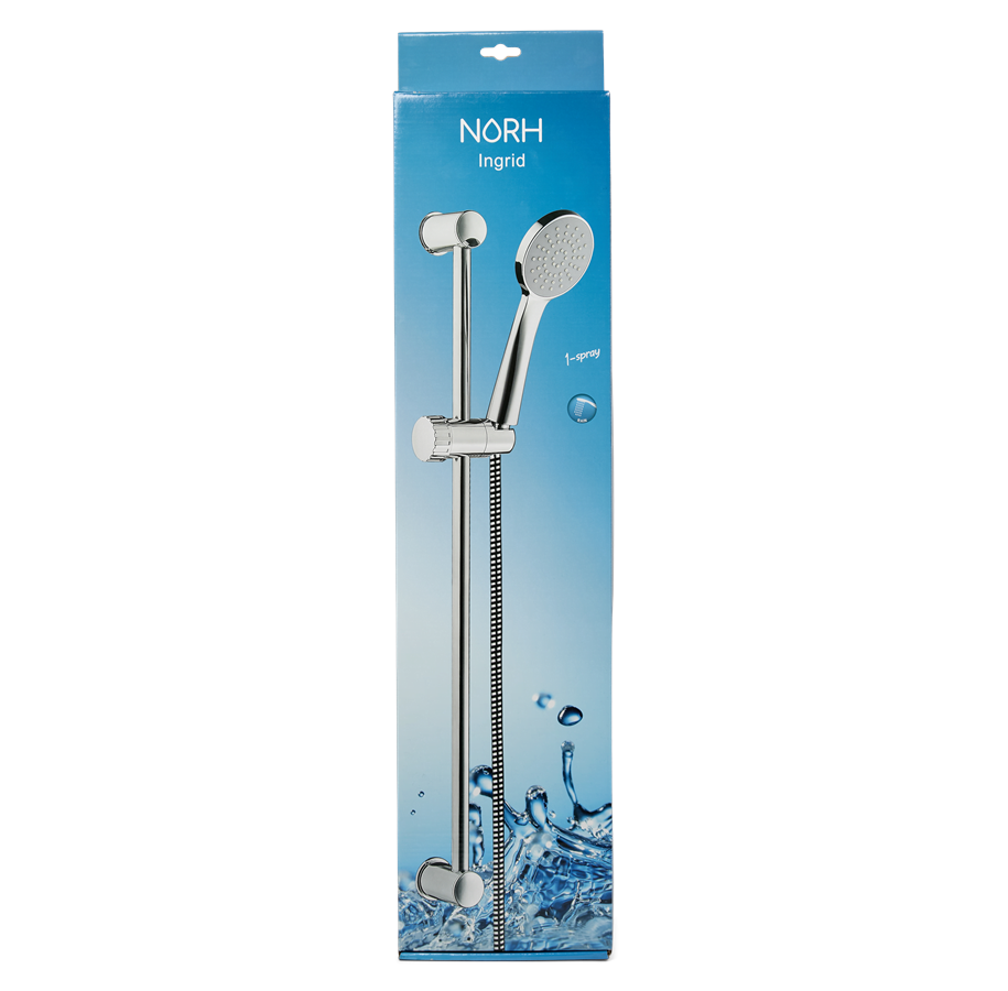 NORH Ingrid shower bar set 1 spray chrome | Auf Lager | Günstig