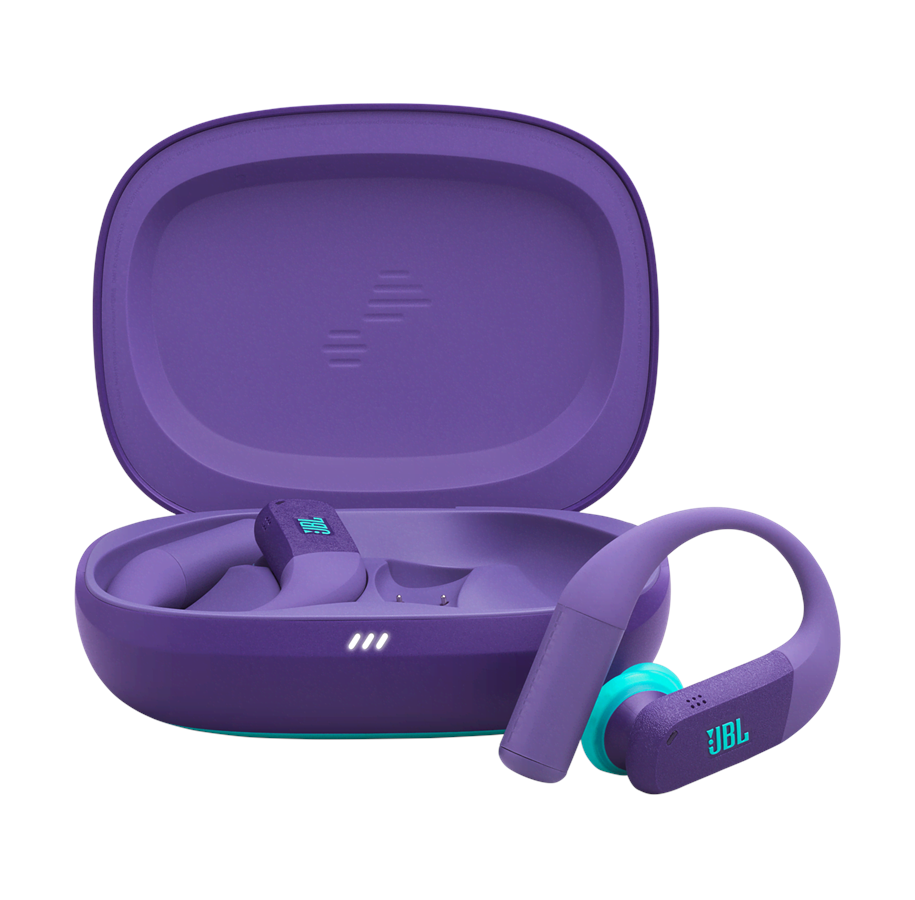 Kopfhörer/Headsets - JBL Endurance PEAK 4 True Wireless Sport Earbuds Purple - JBLENDUPEAK4PUR