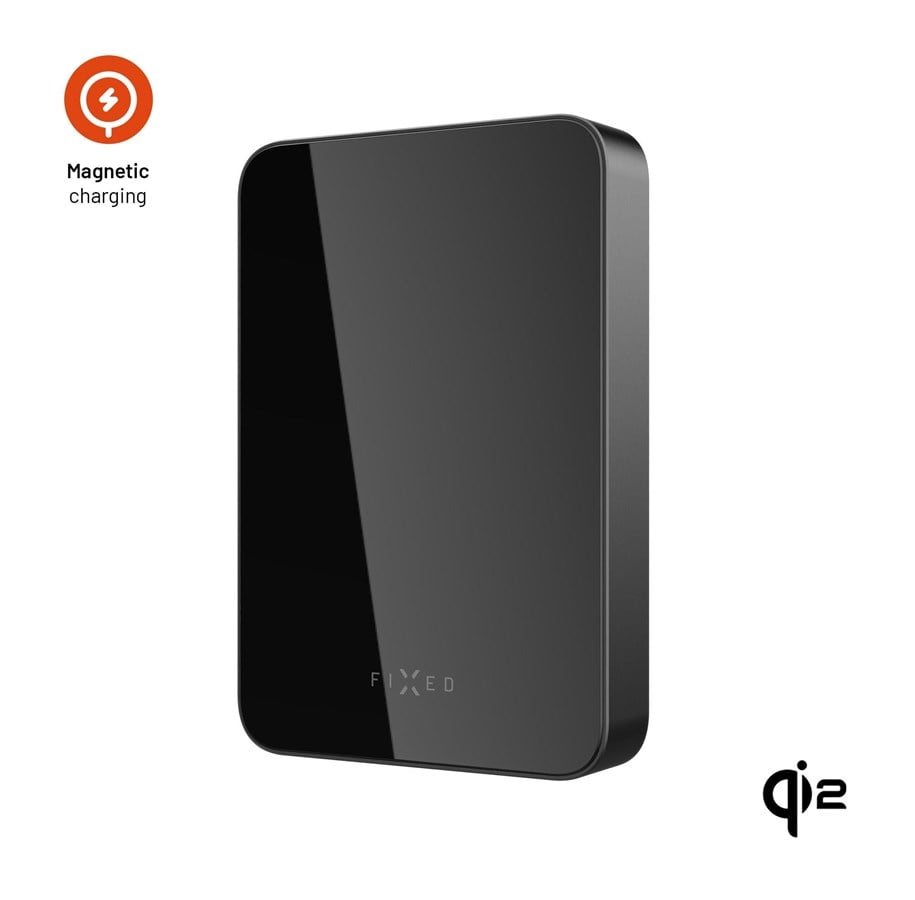 Powerbank (Akku) - FIXED MagZen 10 Crystal Qi2 Standard 10.000 mAh Black Powerbank (Akku) - schwarz - 10000 mAh - FIXZENMC-10-BK