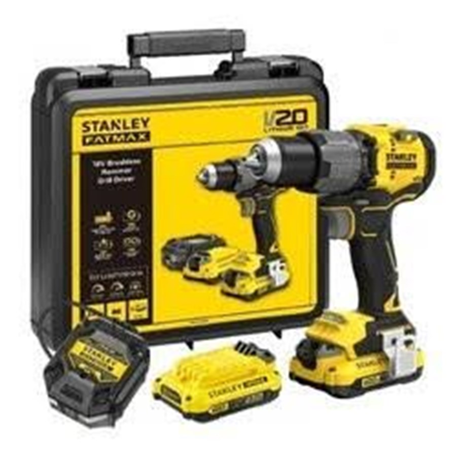 Schraub/Bohrmaschinen - Stanley Hammer Drill - SFMCD726D2K-QW