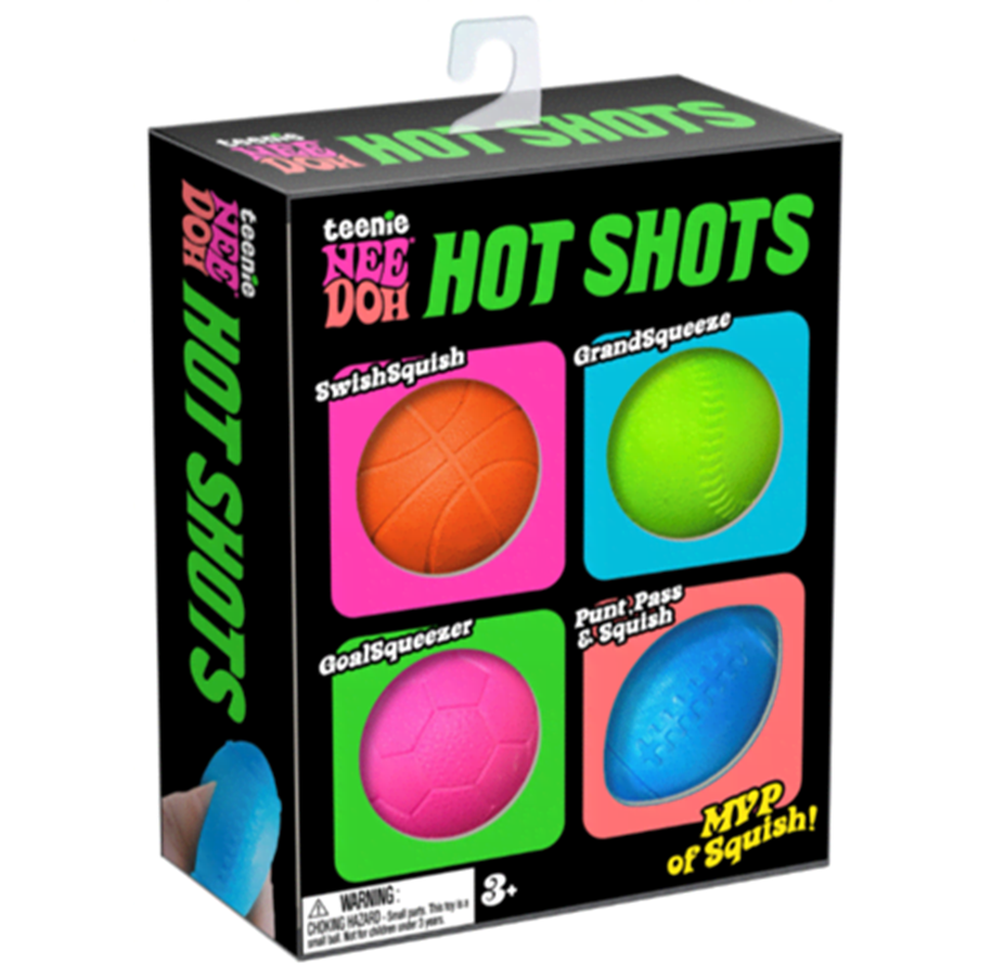 Kleine Mitbringsel für Kinder - NeeDoh Teenie Hot Shots 4 -Pack - 200108