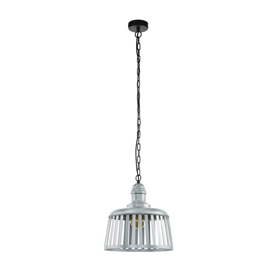 Lampen - EGLO WRAXALL 1 ANHÄNGER SILBER - 33025