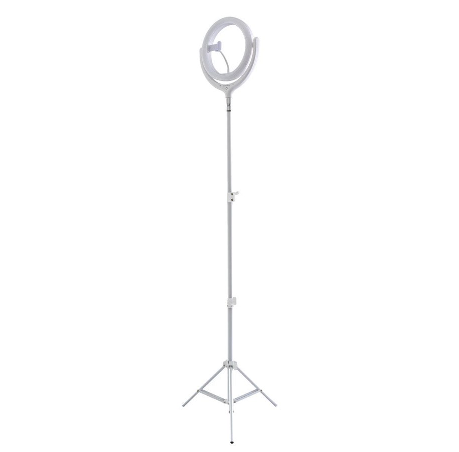 Streaming / Broadcasting - 4smarts LoomiPod Floor Lamp - Selfie Ring Light Stand - 462711