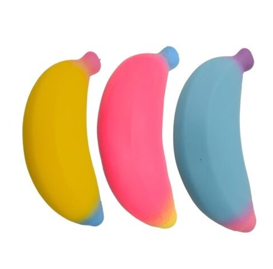 Kleine Mitbringsel für Kinder - Pocket Money Super Stretch Banana 14cm - assorted - 620940
