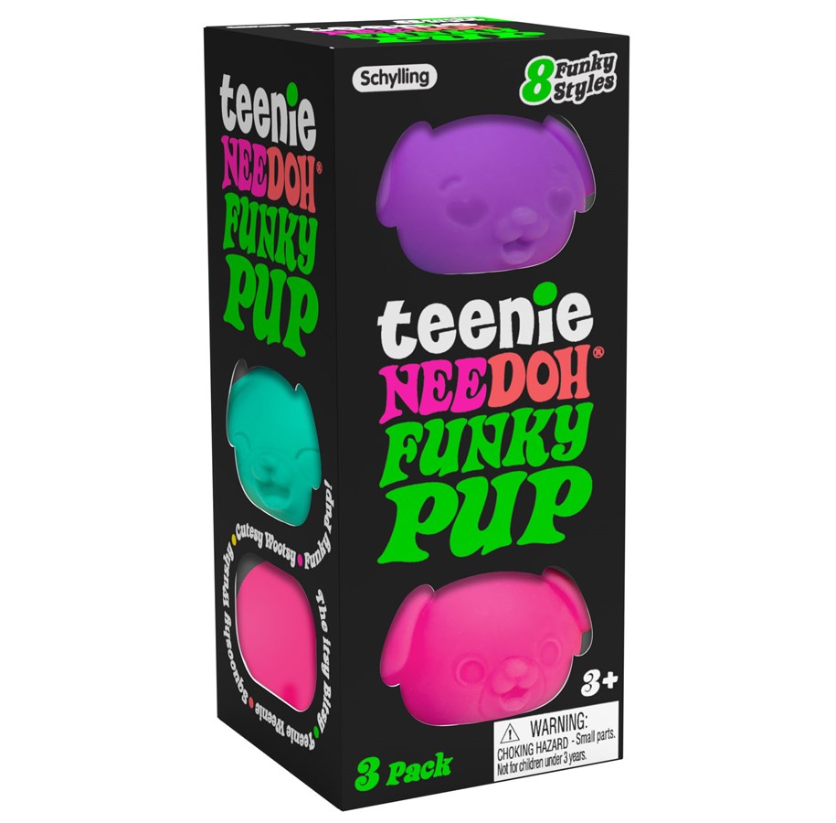 Kleine Mitbringsel für Kinder - NeeDoh Teenie Funky Pups 3-Pack - assorted - 200104