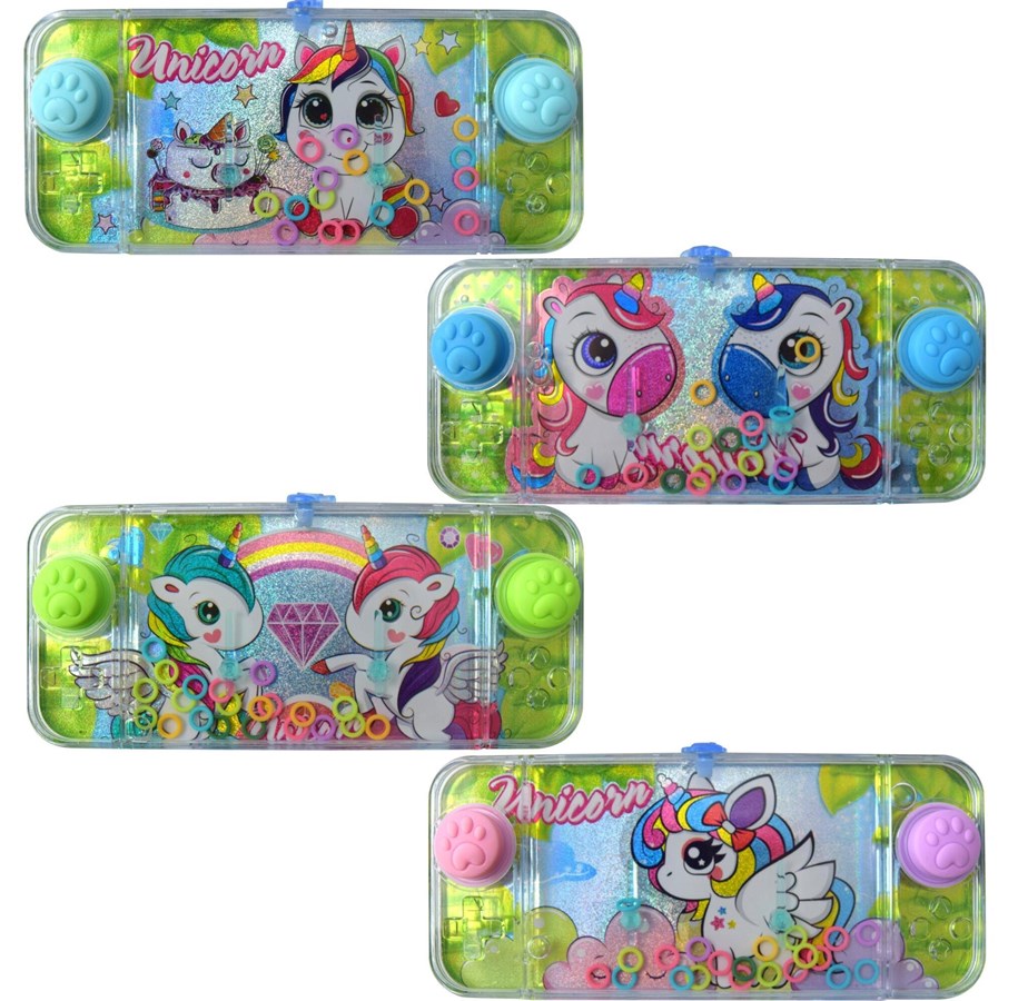 Kleine Mitbringsel für Kinder - Pocket Money Unicorn Water Game Console - assorted - 621577