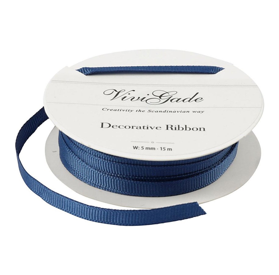 Hobby-Zubehör - Creativ Company - Decoration Ribbon Blue 15m - 52478
