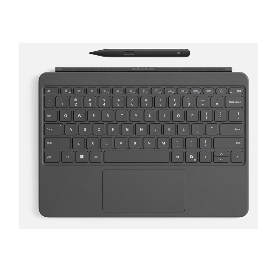 Tastaturen - Microsoft Surface Pro Keyboard - 12-inch - keyboard - with touchpad accelerometer - slate - with Slim Pen Input Device - Tastatur - Grau - EP2-33121