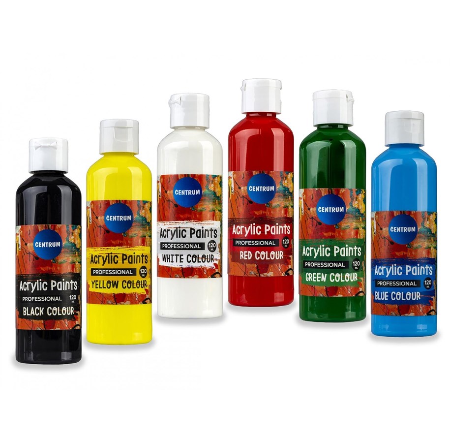 Hobby-Zubehör - CENTRUM Acrylic color 120ml. bottle. WHITE - 80923