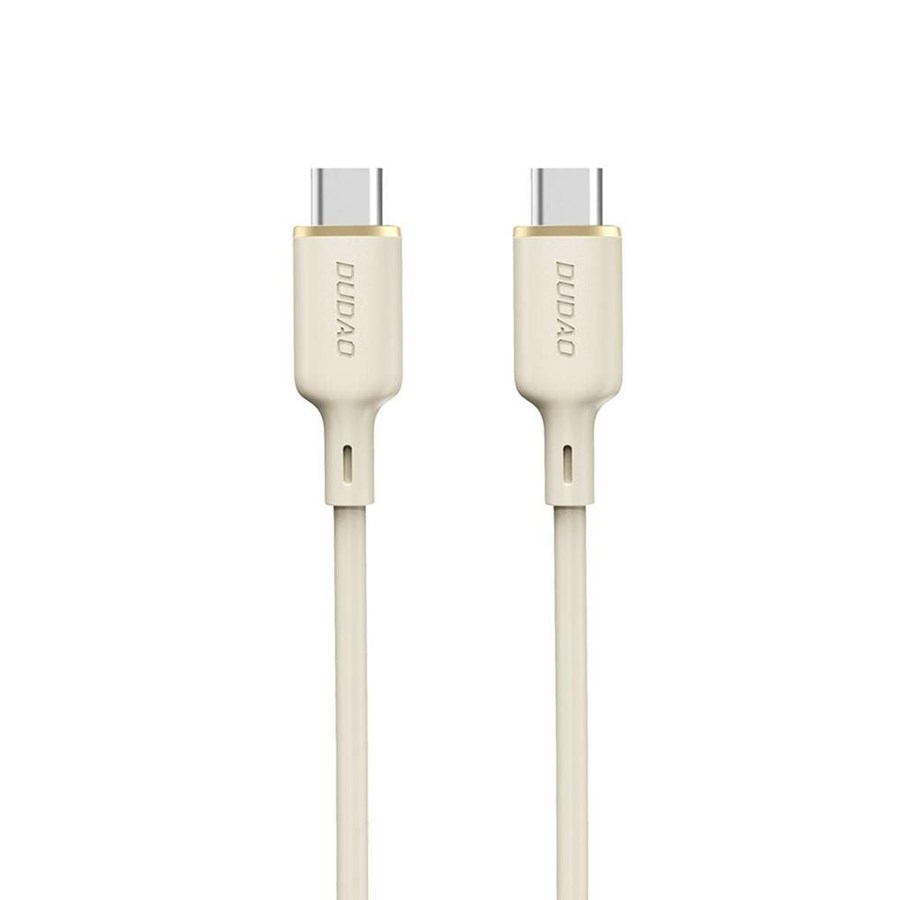 USB Kabel - Dudao  L7SCC USB-C - USB-C cable 100W 2m - beige - 6976625331109