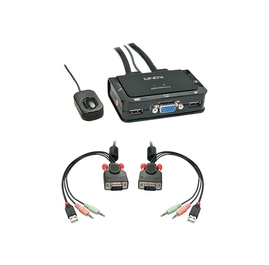 LINDY KVM IP Access Switch DVI-I & USB, Accesso Remoto Via Browser, Risoluzione Fino A 1920x1200, Supporto Virtual Media - 2