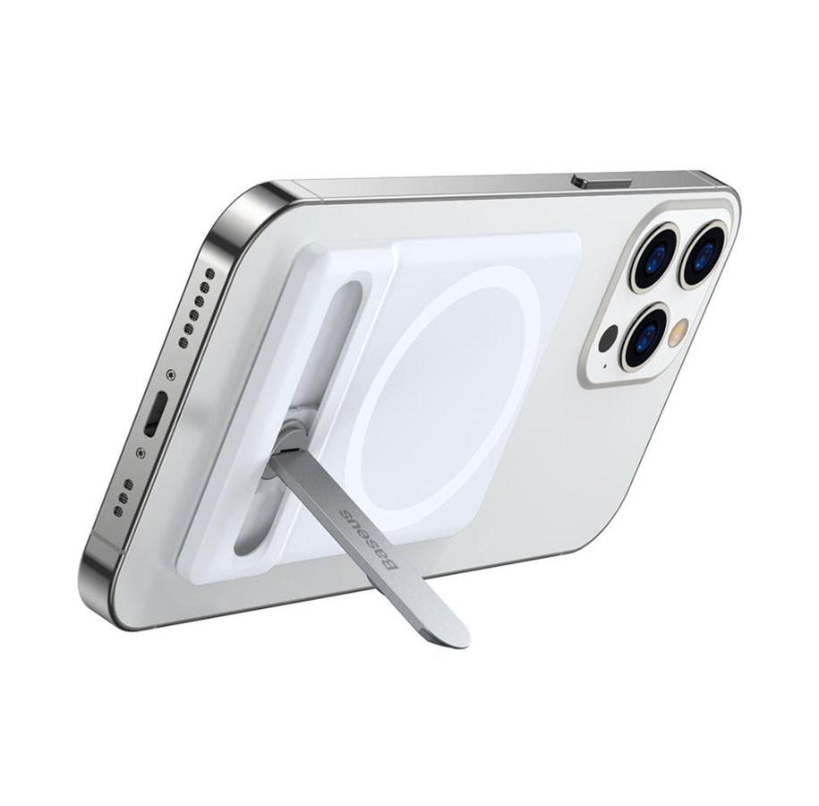 Handys - Anderes Zubehör - Baseus folding stand with magnetic holder white (LUXZ010002) - LUXZ010002