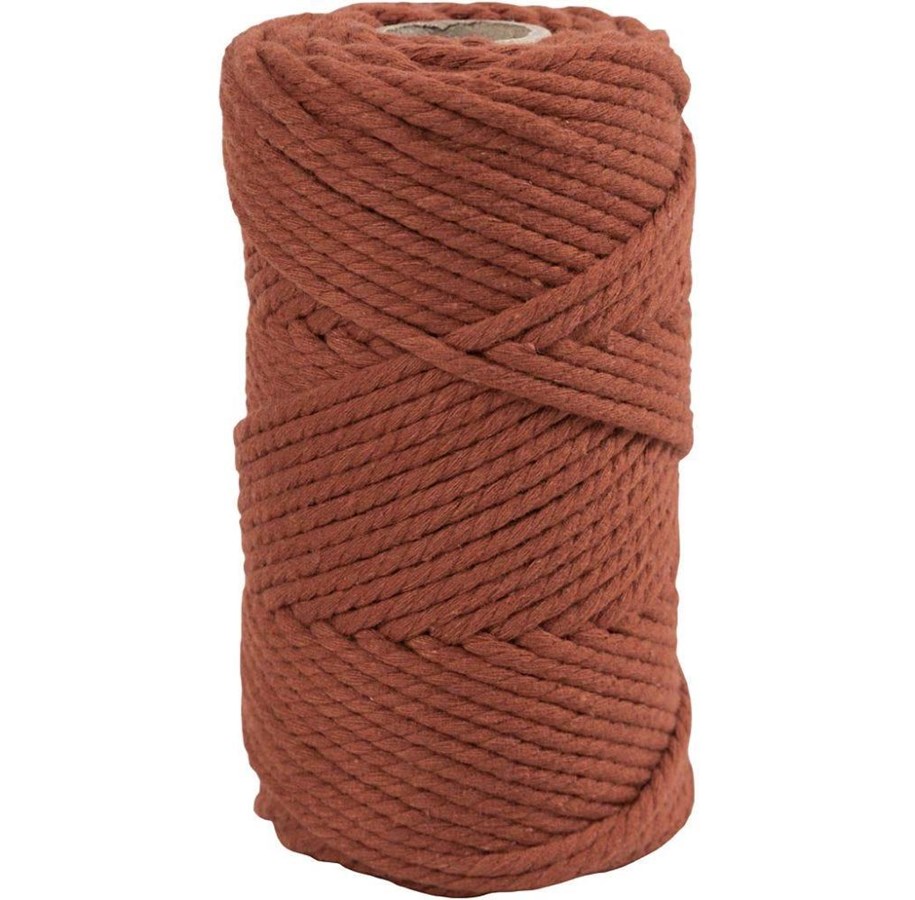 Kunst & Handwerk Ausstattung - Creativ Company - Macrame Cord Bunt Orange 55m - 977563