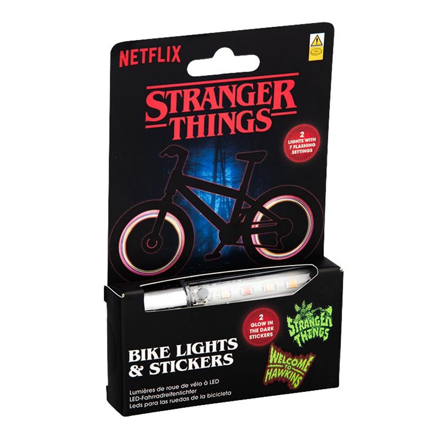 Bike Lights - Paladone Stranger Things 5 LED Bike Lights and stickers - PP14499ST