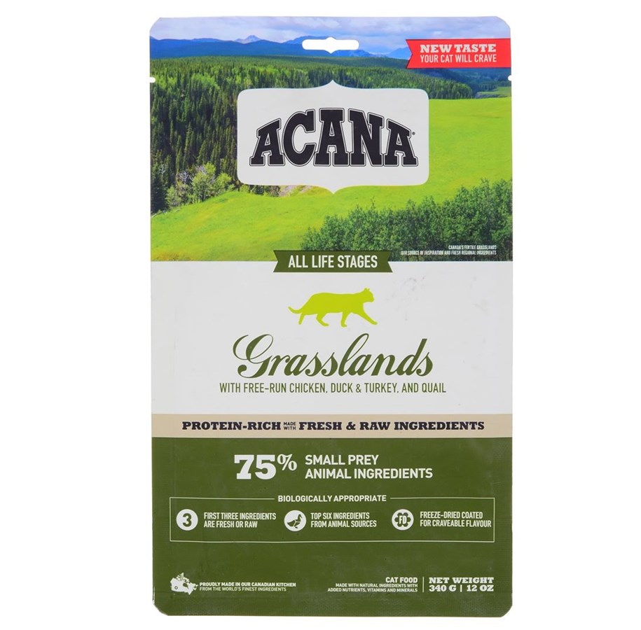 Katzen - Acana Grasslands Dry Cat Food 340g - 064992714697