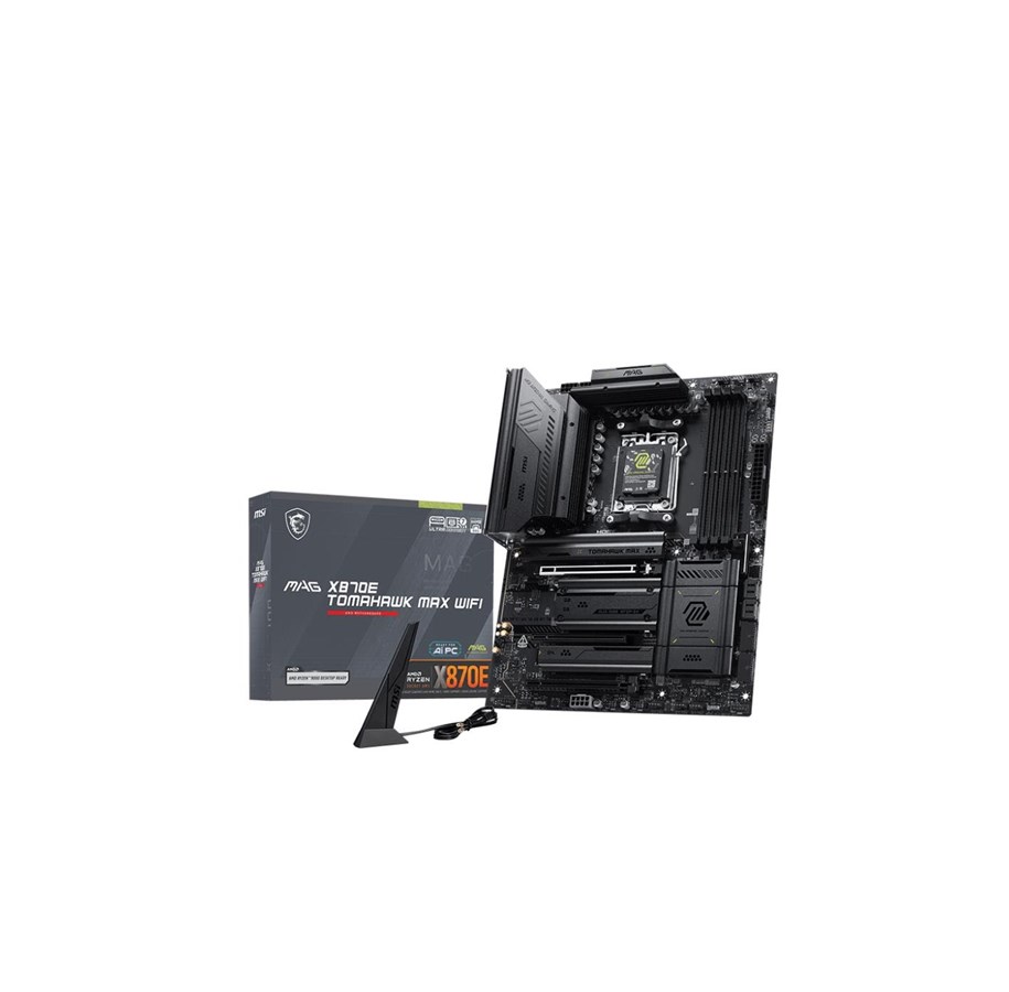 Mainboard - MSI MAG X870E TOMAHAWK MAX WIFI Mainboard - AMD X870E - AMD AM5 - DDR5 RAM - ATX - MAG X870E TOMAHAWK MAX WIFI