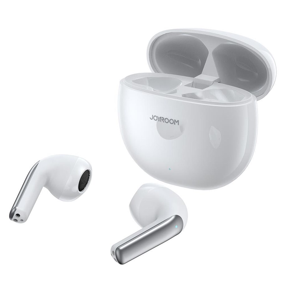 Kopfhörer/Headsets - Joyroom Jpods Series JR-PB1 TWS ENC IPX4 Wireless Headphones - White - 6956116783105