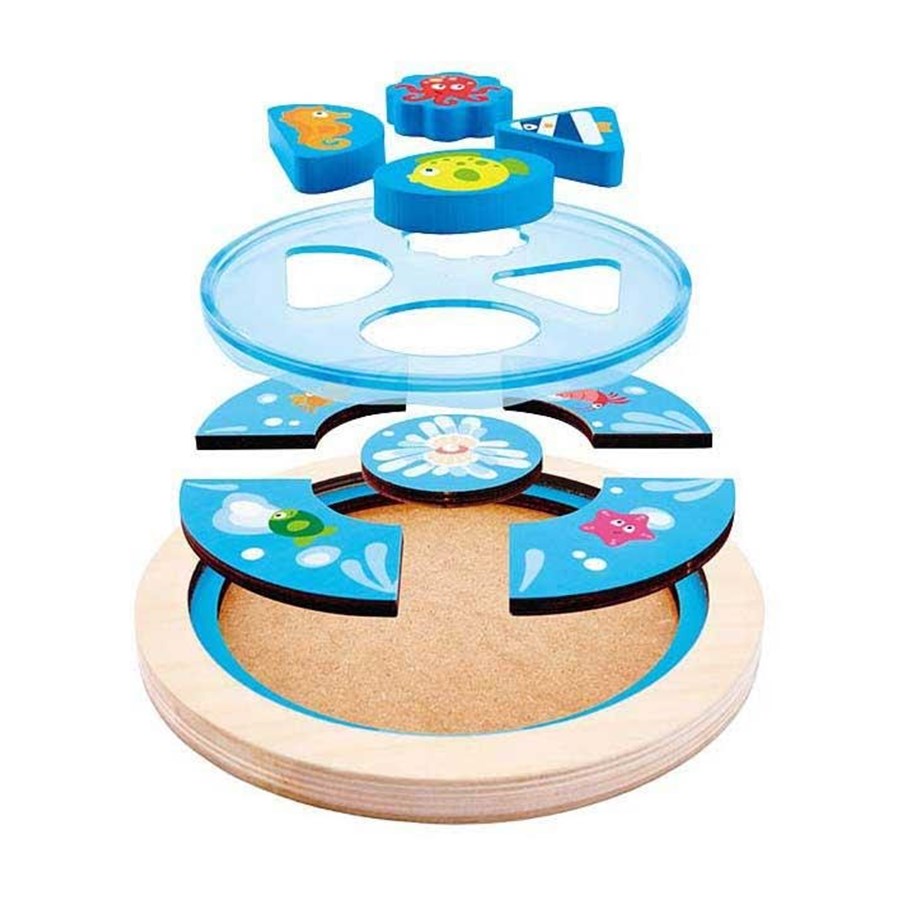 Holzspielzeug - Hape Underwater World Shape Puzzle - E1604