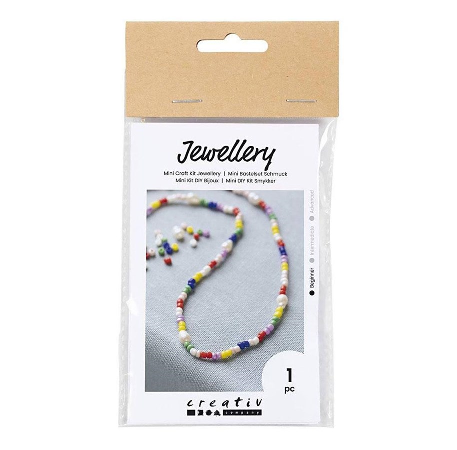 Kunst & Handwerk Ausstattung - Creativ Company - Mini Hobby Set Jewelry Freshwater Pearl Necklaces - 977611