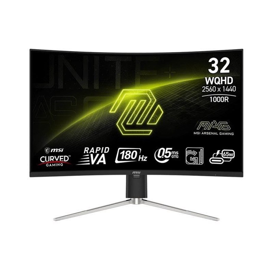 Monitor - 32" MSI MAG 325CQRF QD E2 - 2560x1440 (QHD) - 180Hz - VA - 65W USB-C - MAG 325CQRF QD E2