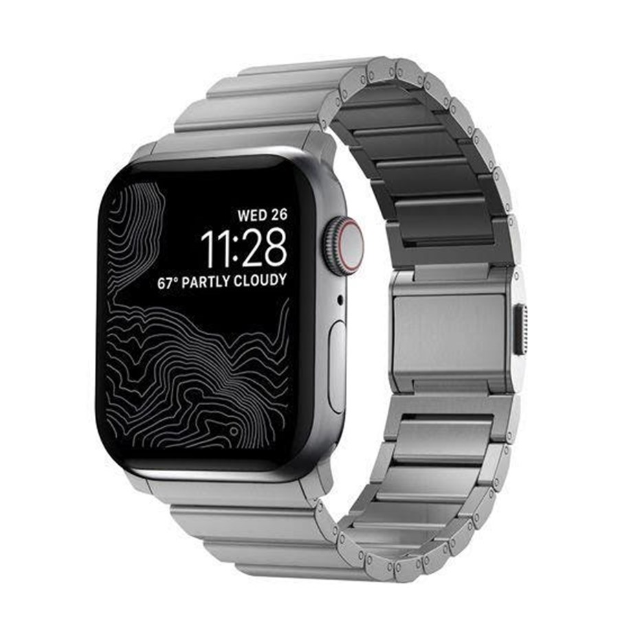 Smartwatch - Accessories - Nomad Titanium Band - 45mm | Natural Hardware | V2 - NM014858858