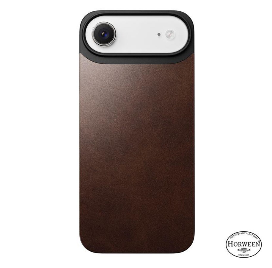 Handys - Cover & Cases - Nomad Magnetic Leather Back rustic brown (Horween) Magsafe - iPhone Air - NM014360858
