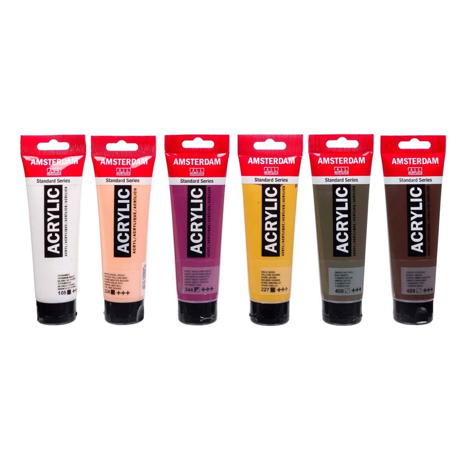 Kreativ-Spiele - Bruynzeel Amsterdam Standard Series Acrylic Paint Portrait Set 120ml 6pcs. - 17791907