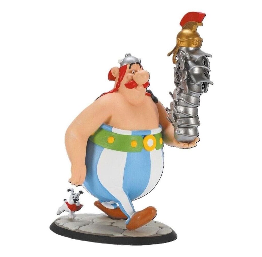 Merchandise - Plastoy - Asterix Statue Obelix Stack of Helmets and Dogmatix - Figur - 40099