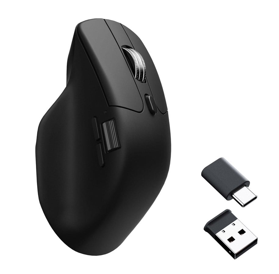Maus - Keychron M6 Silent - Light 86g Wireless 1K - Ergonomische Maus (Schwarz) - M6S-A1
