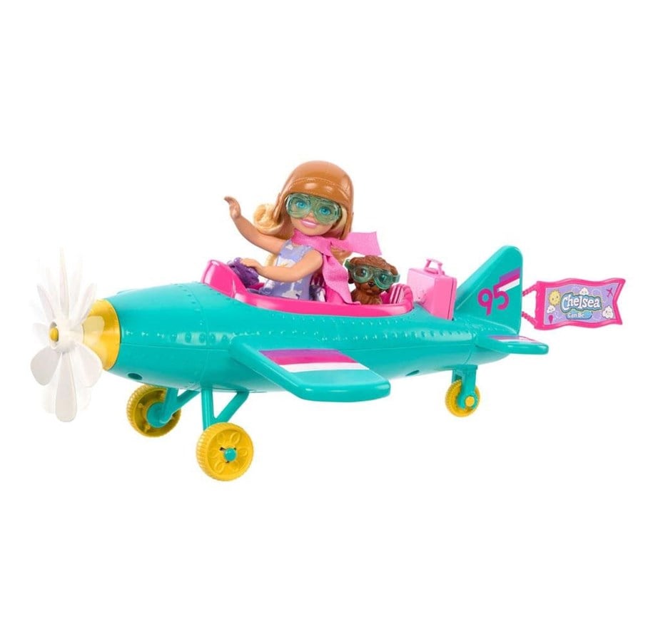 Dolls & Accessories - Hot Wheels Barbie Chelsea Fashion Doll with Airplane - HTK38