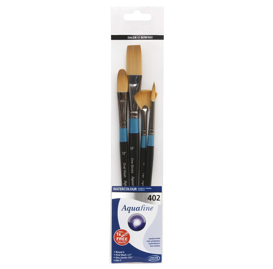 Kunst & Handwerk Ausstattung - Daler-Rowney Aquafine Wallet 402 4 pcs - 16-282300402