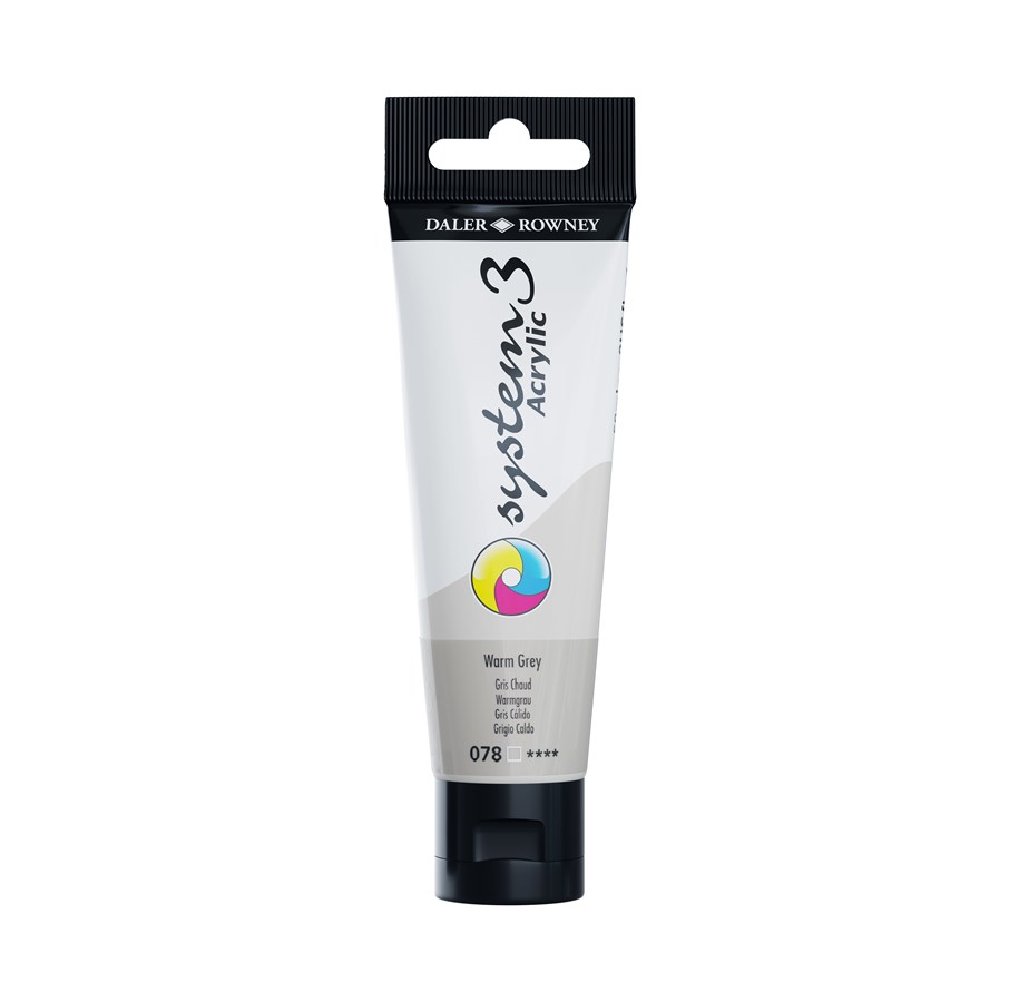 Kunst & Handwerk Ausstattung - Daler-Rowney System3 59 ml Warm Grey - 16-129059078