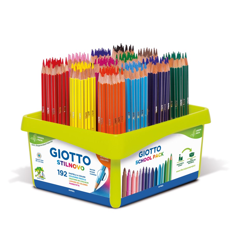 Utensilien zum Schreiben und Zeichnen - Giotto Stilnovo Schoolpack 192 pcs - 11-523400